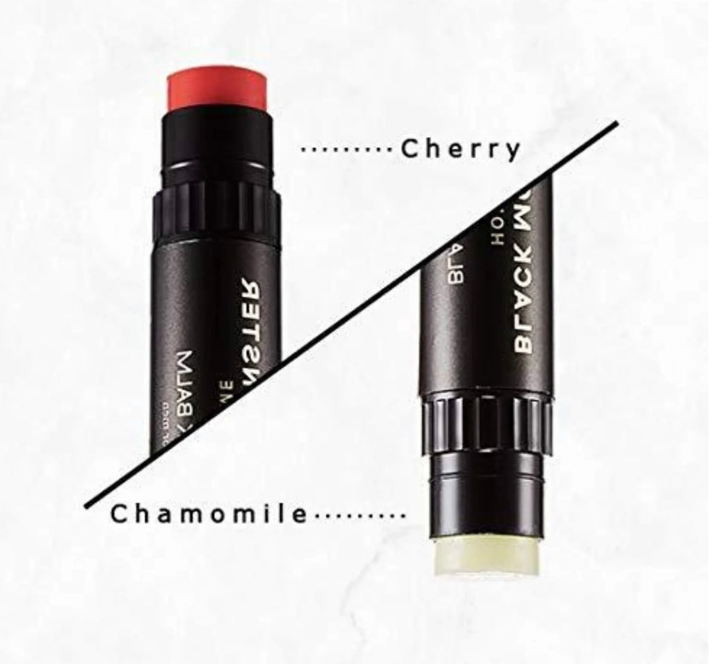 BLACK MONSTER Black Balm Dual-Ended Tinted Lip Balm & Lip Moisturizer for Men 2.4g