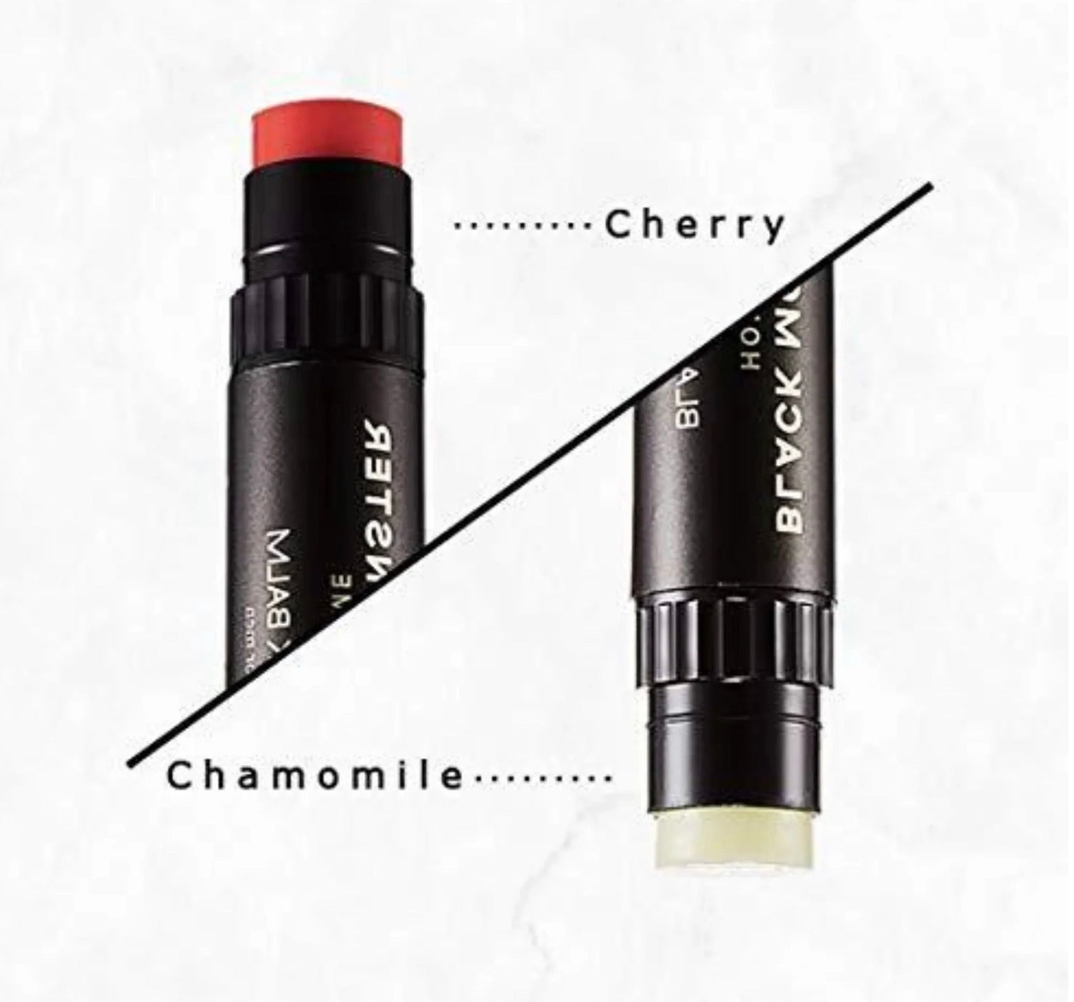 BLACK MONSTER Black Balm Dual-Ended Tinted Lip Balm & Lip Moisturizer for Men 2.4g