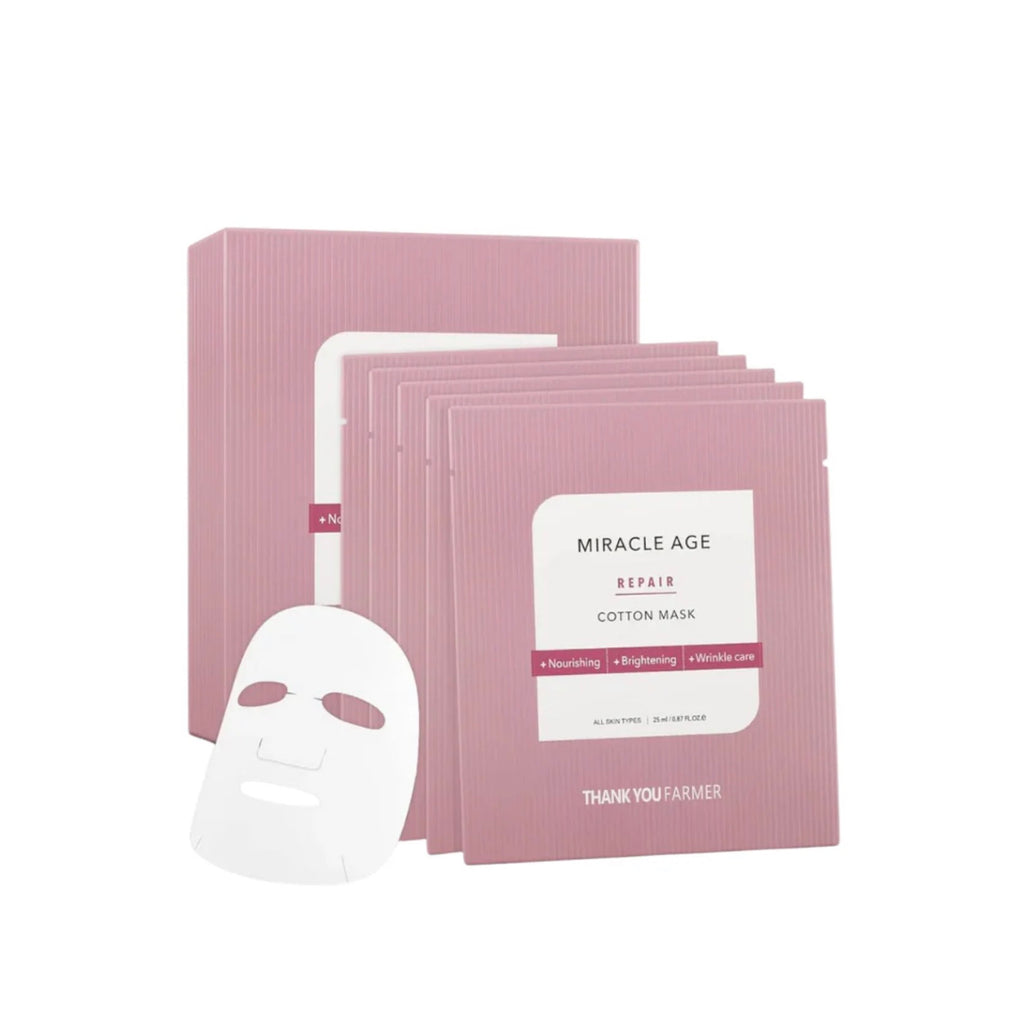 THANK YOU FARMER Miracle Age Repair Cotton Mask 25ml X 5ea