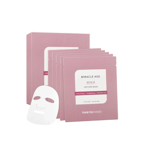 THANK YOU FARMER Miracle Age Repair Cotton Mask 25ml X 5ea