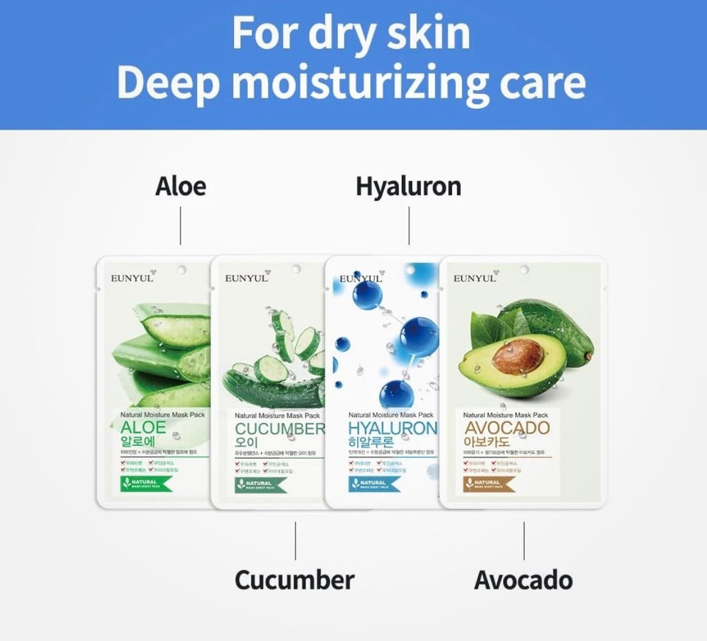 EUNYUL Natural Sheet Mask Pack 22ml*10ea