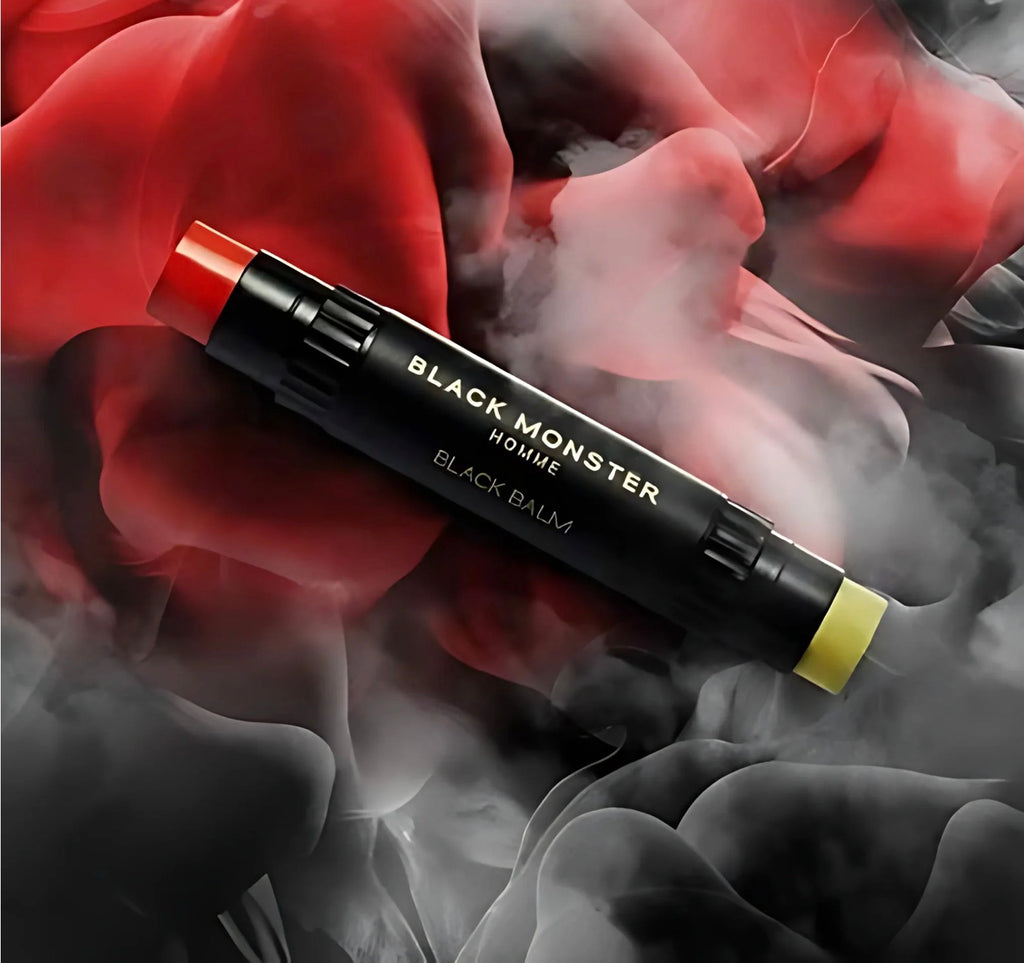 BLACK MONSTER Black Balm Dual-Ended Tinted Lip Balm & Lip Moisturizer for Men 2.4g