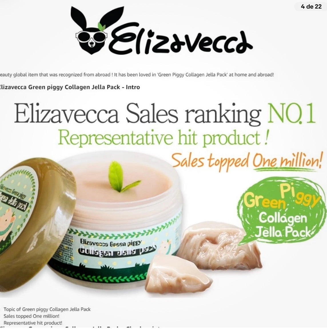 Elizavecca Green Piggy Collagen Jella Pack 100g