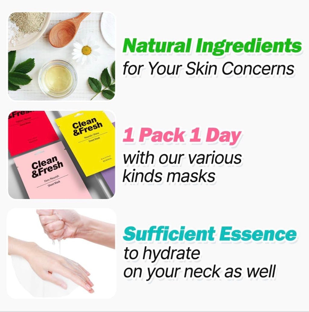 EUNYUL Clean & Fresh Sheet Mask 22ml*30ea