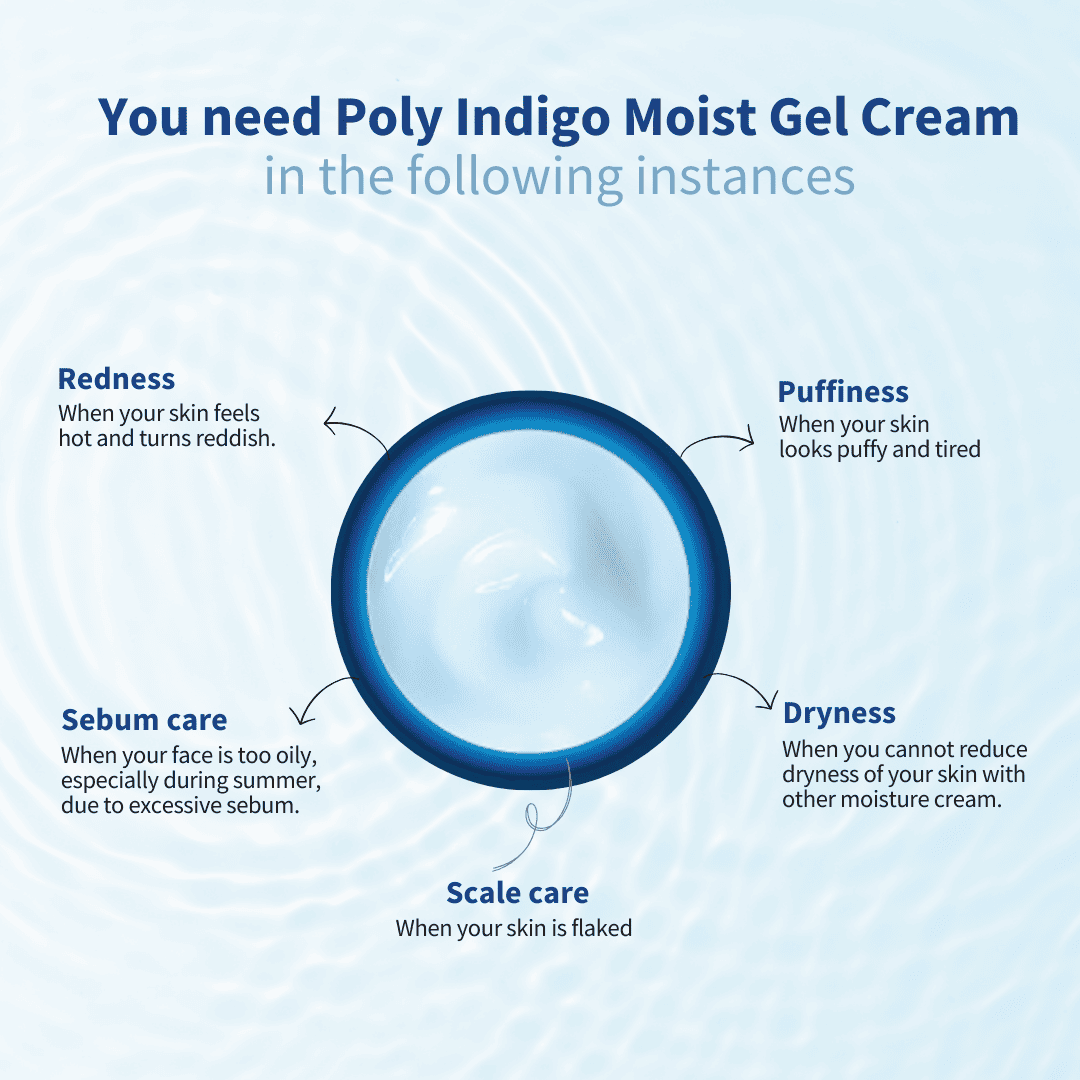 JEJU INDI Indigo Moist Gel Cream 80g