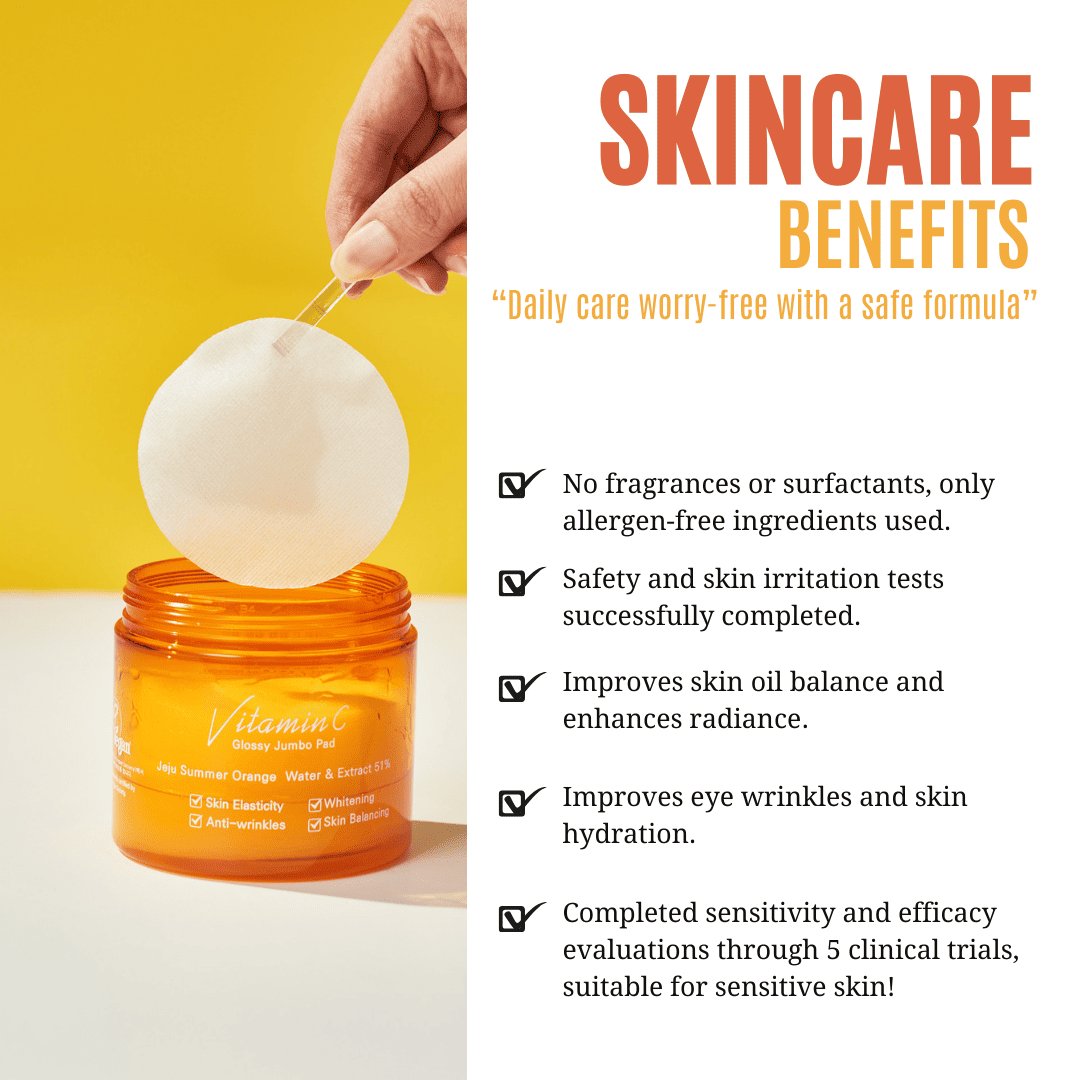 JEJU INDI Vitamin C Glossy Jumbo Pad 160ml