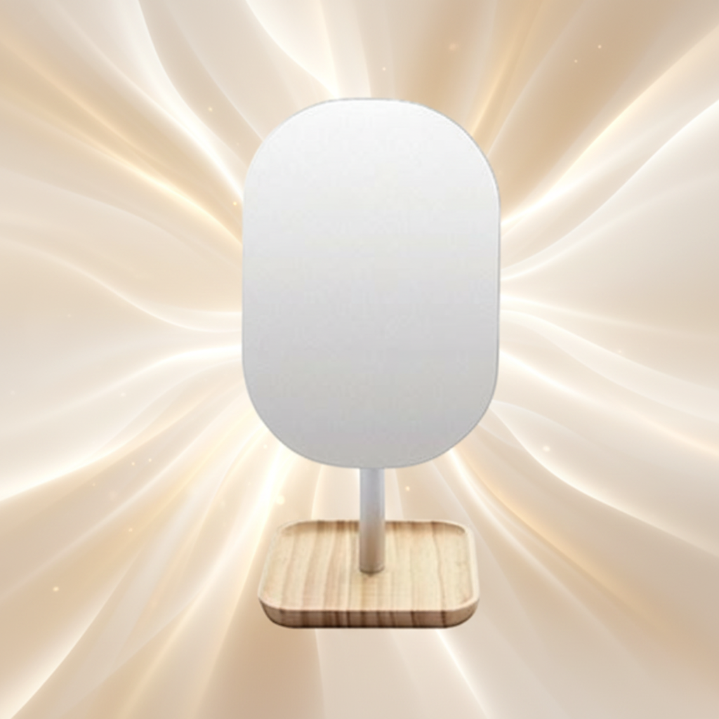 miro line Wood Tray Stand Mirror ST-311