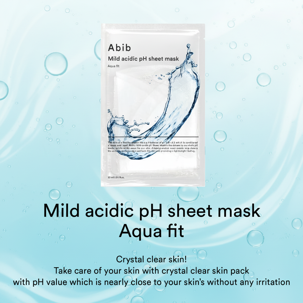 Abib Mild Acidic pH Sheet Mask Aqua Fit 30ml X 10ea