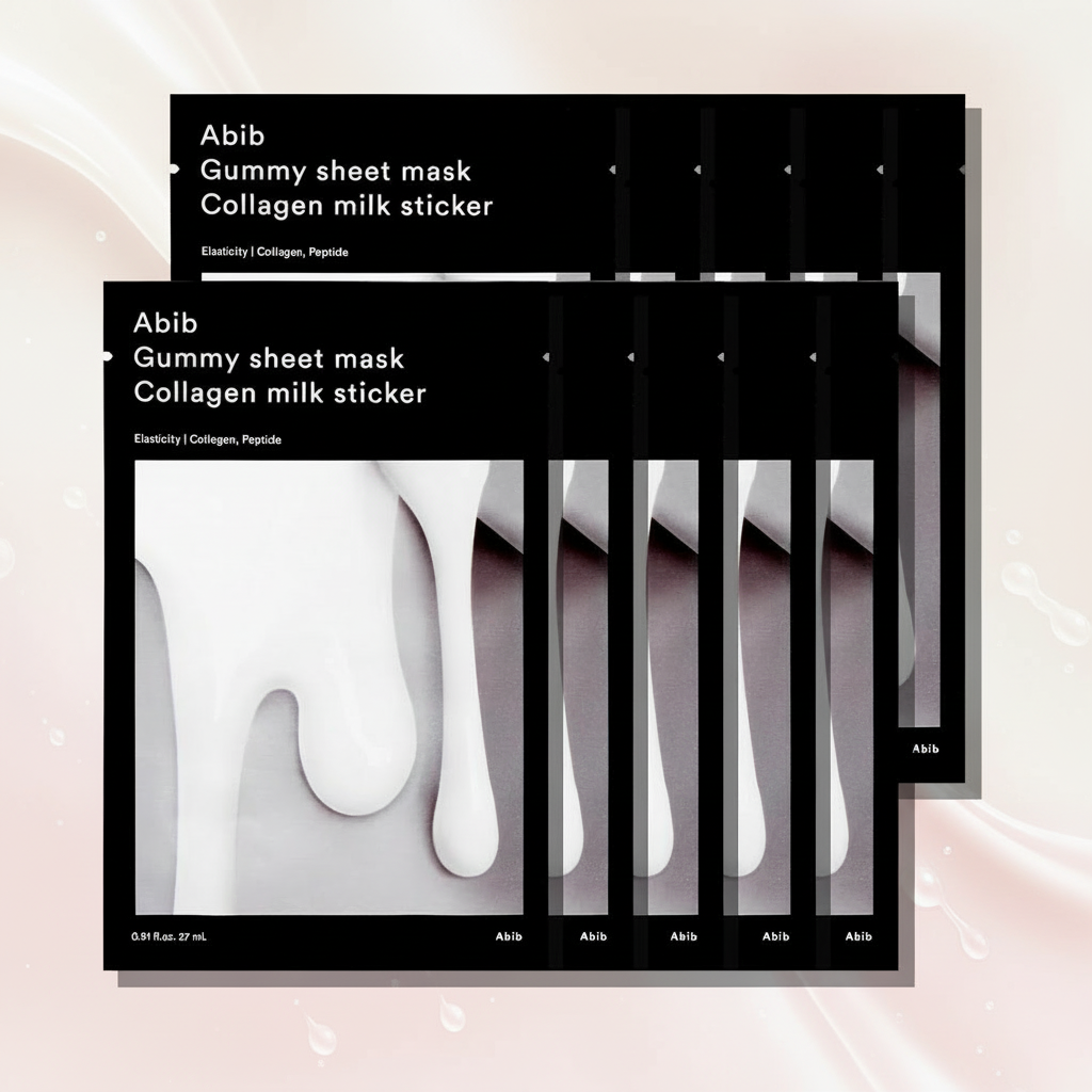 Abib Gummy Sheet Mask Collagen Milk Sticker 27ml X 10ea
