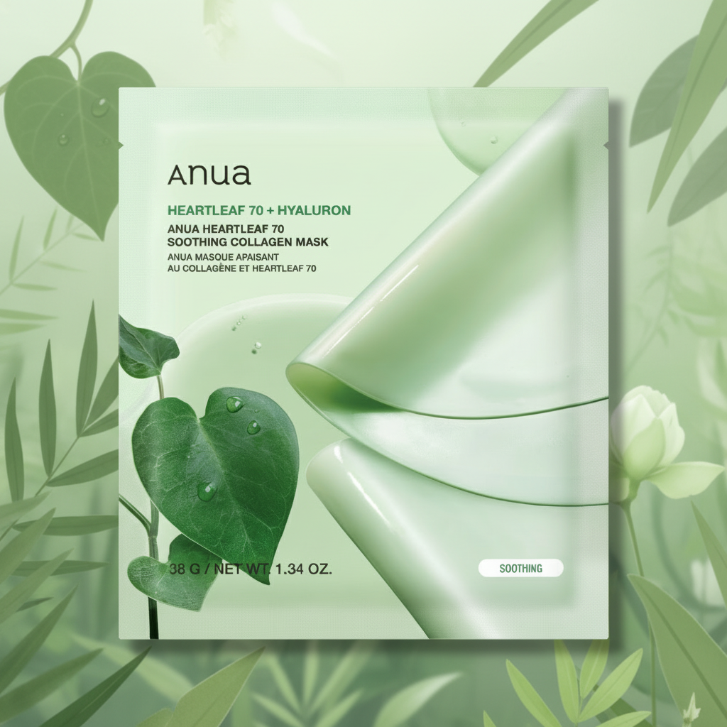 ANUA Heartleaf 70 Soothing Collagen Mask 38g X 4ea