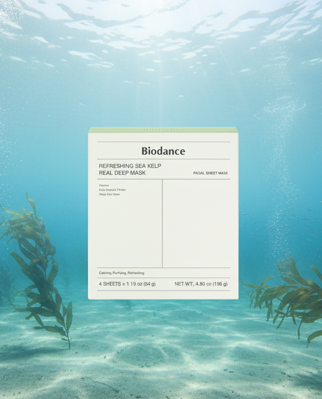 Biodance Refreshing Sea Kelp Real Deep Mask 34g X 4ea