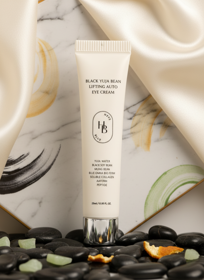 HEVEBLUE Black Yuja Bean Lifting Auto Eye Cream 15ml