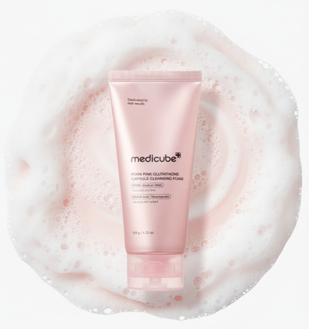 medicube PDRN Pink Glutathione Capsule Cleansing Foam 120g